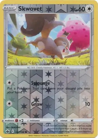 Chilling Reign Skwovet #127/198 reverse holo